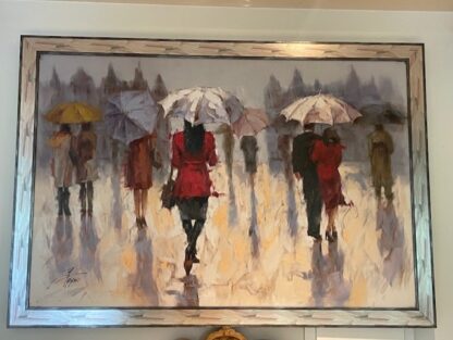 Schilderij 01 regen (in optie)