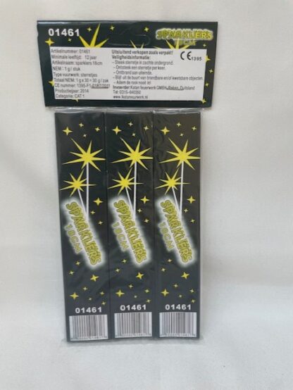 Vuurwerk sterretjes pakjes van 30stuks (sparklers)